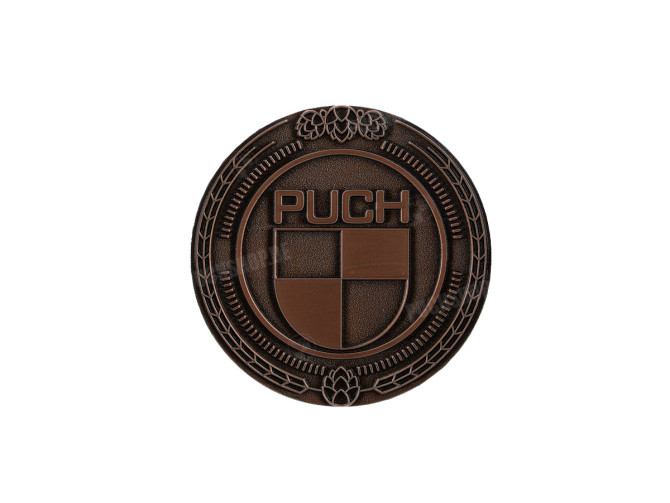 Badge / Emblem Puch logo Bronze 47mm RealMetal main